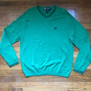 Chaps Bright Green Pullover Sweater Mens Large